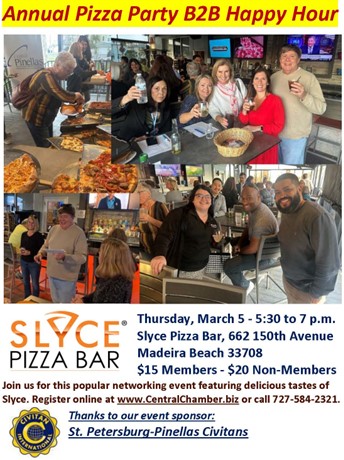 Annual Slyce Pizza Party B2B Happy Hour